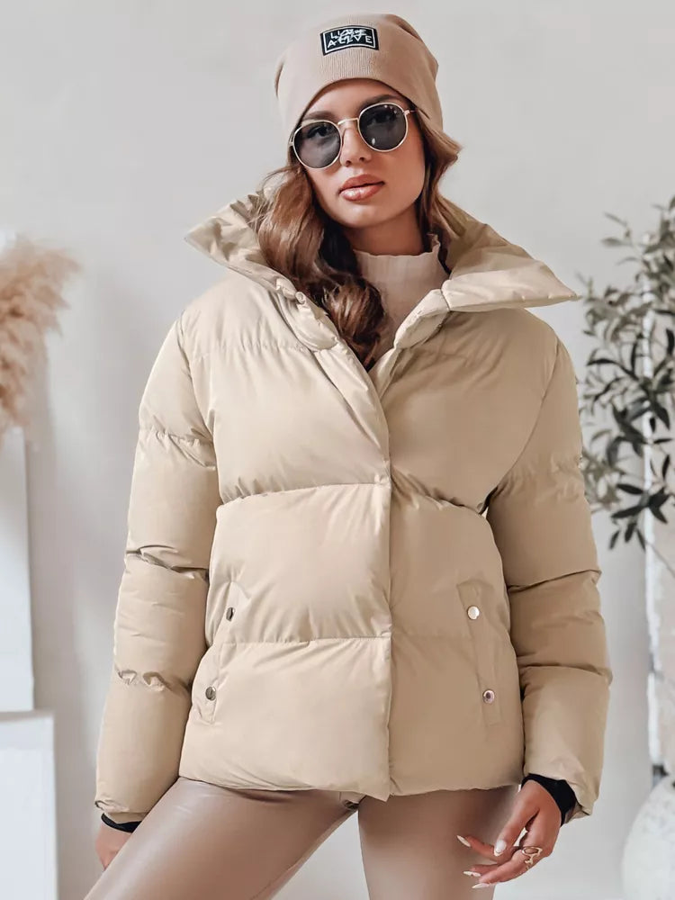 Women's winter light brown jacket Lari