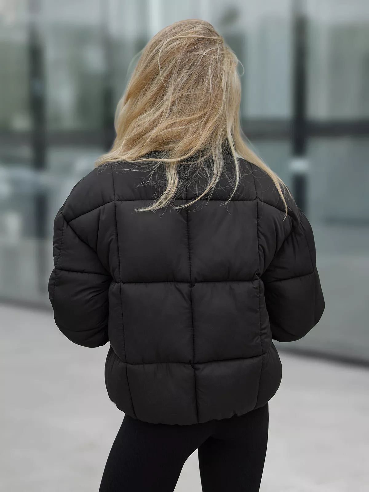 Women's black winter jacket Pensil
