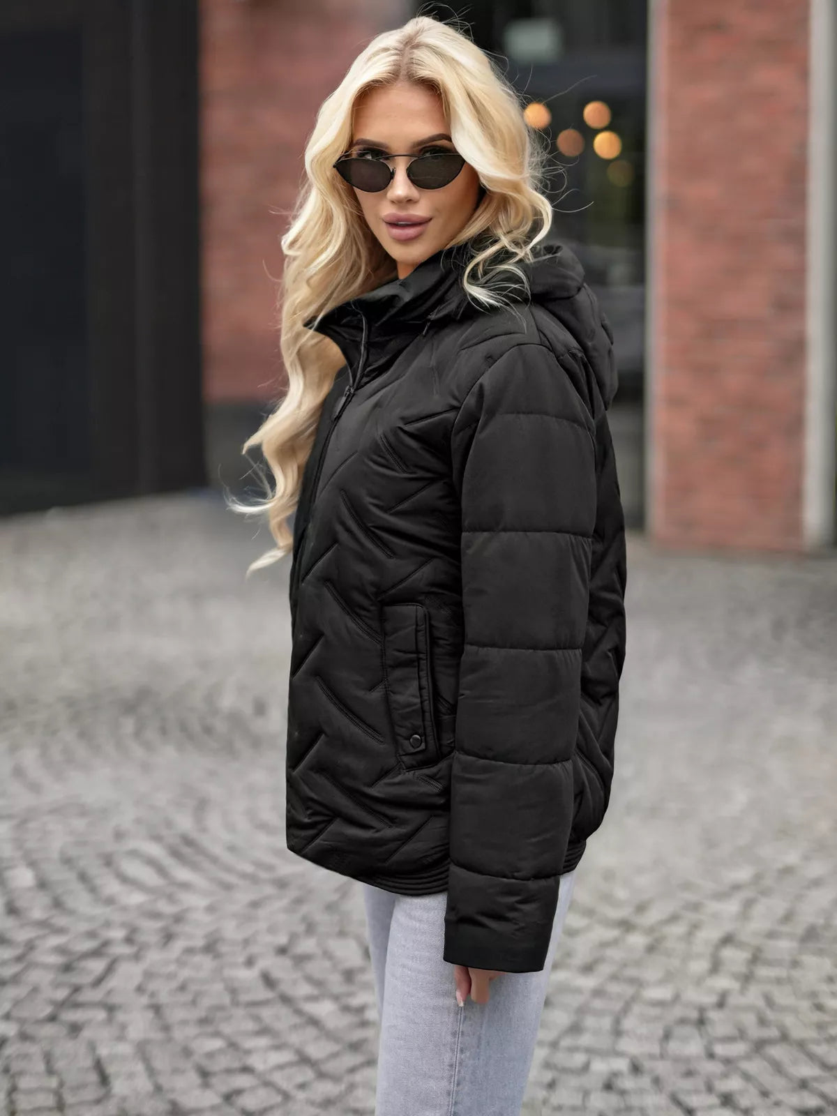 Women's black jacket Erlin