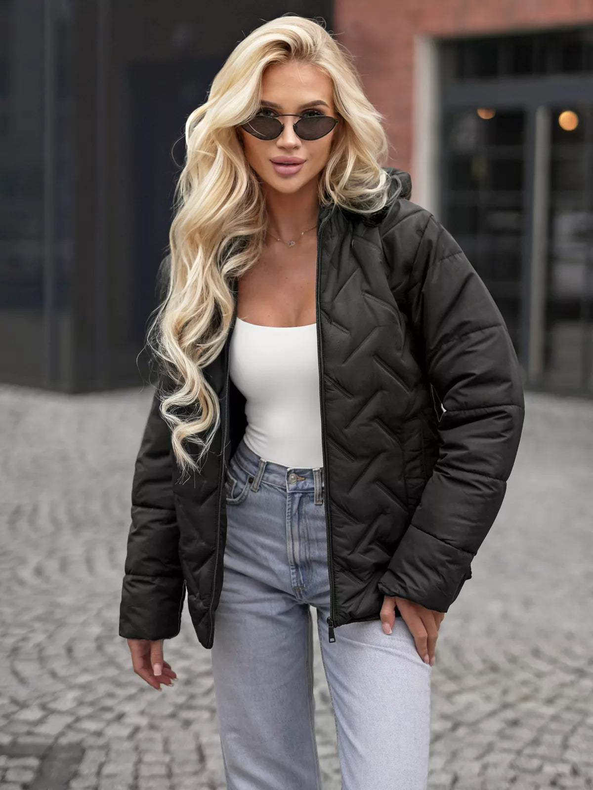 Women's black jacket Erlin