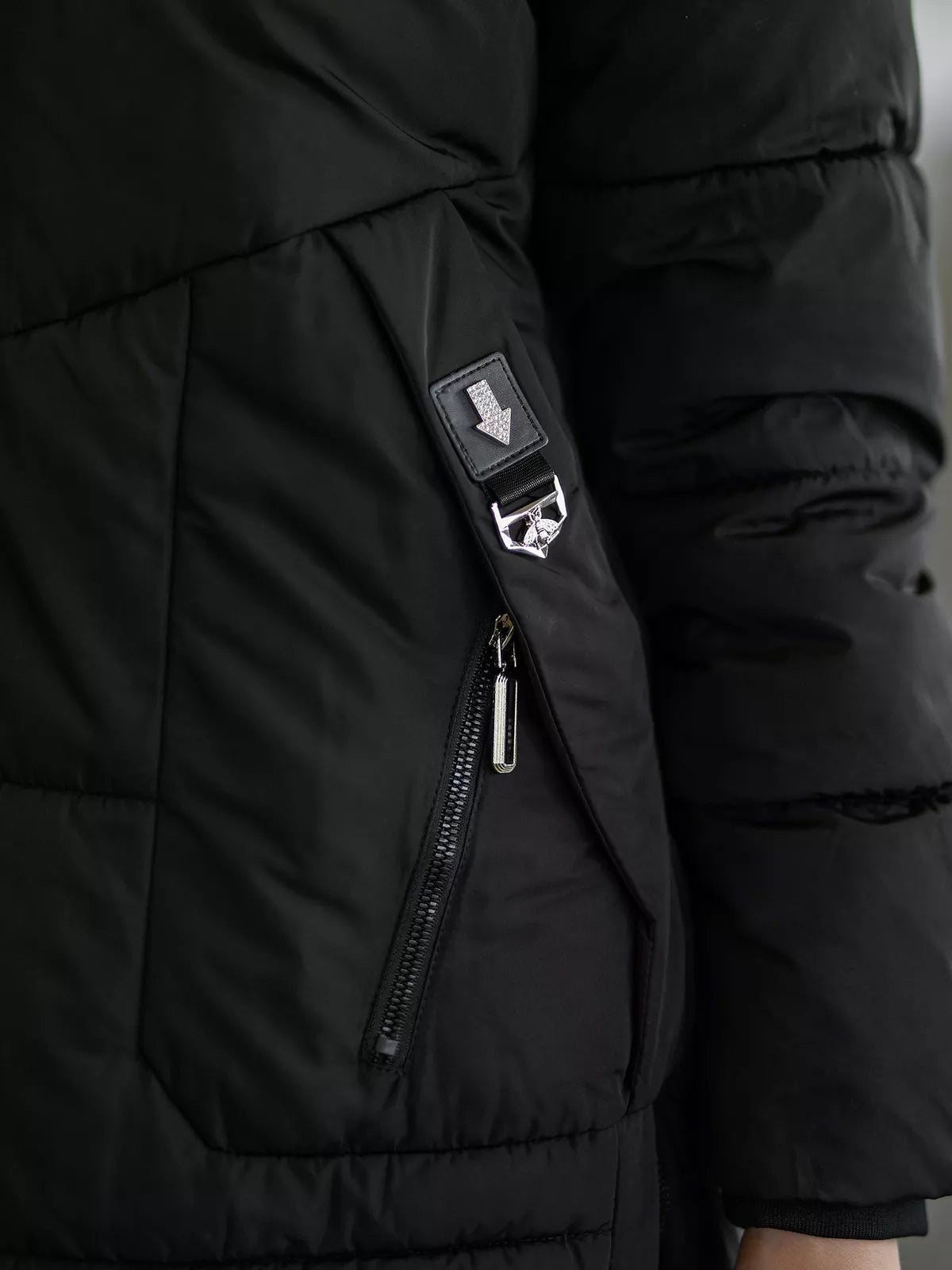 Women's black winter jacket Flint