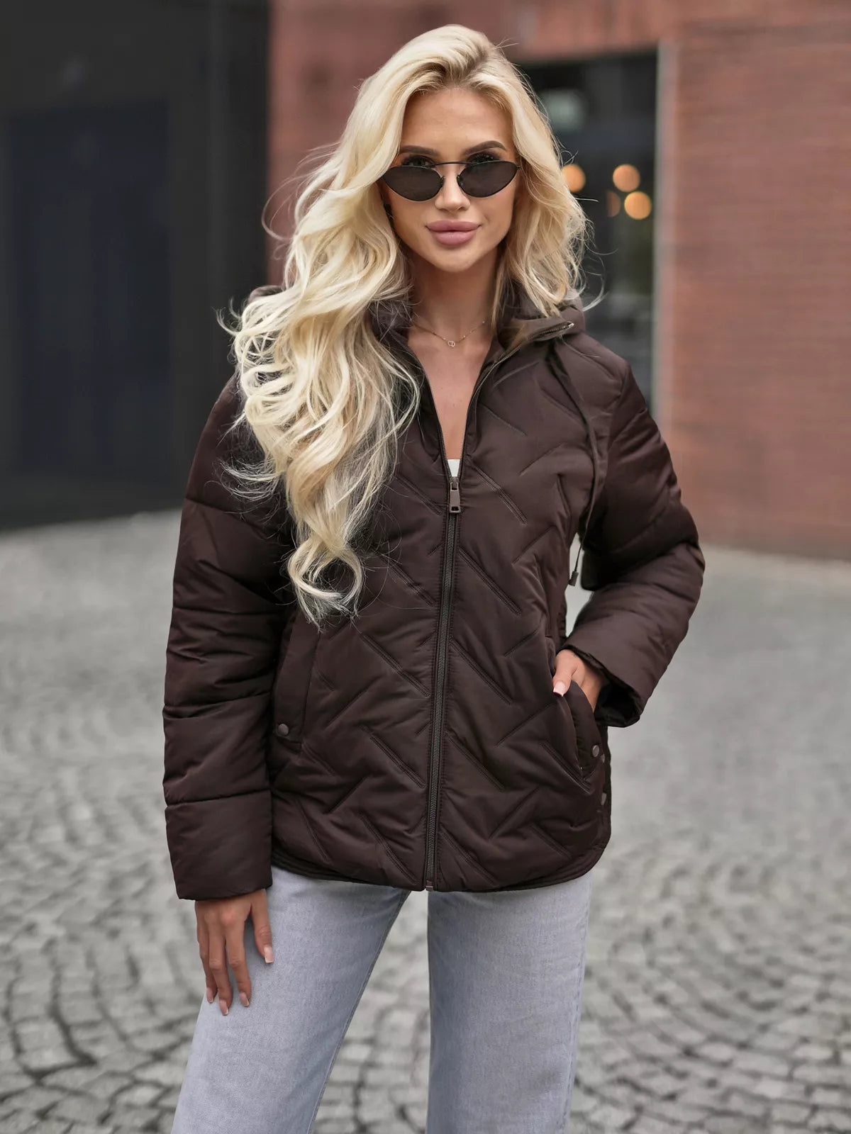 Women's brown jacket Erlin