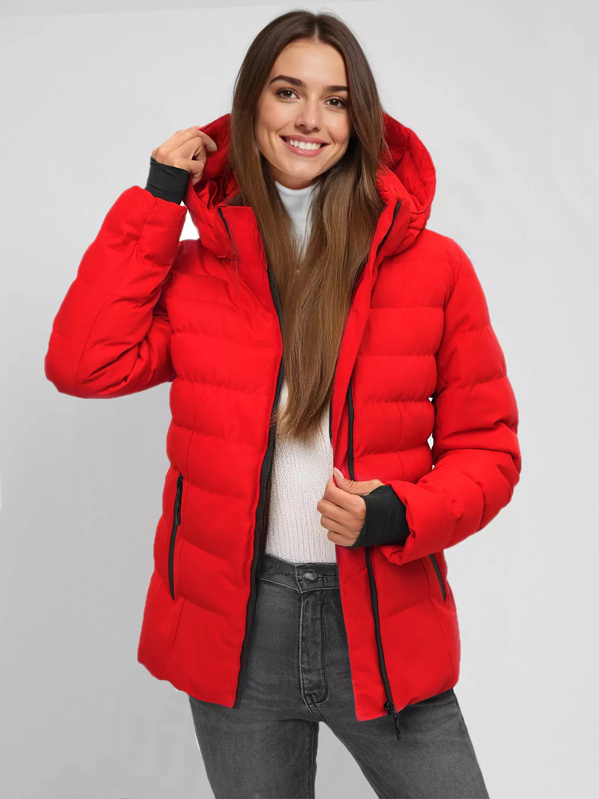 Red women's jacket Jena