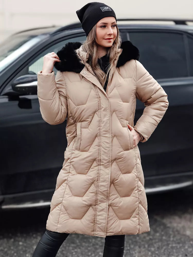 Women's long brown jacket Inter