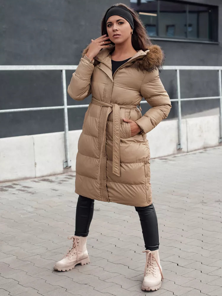 Women's winter brown jacket Bela