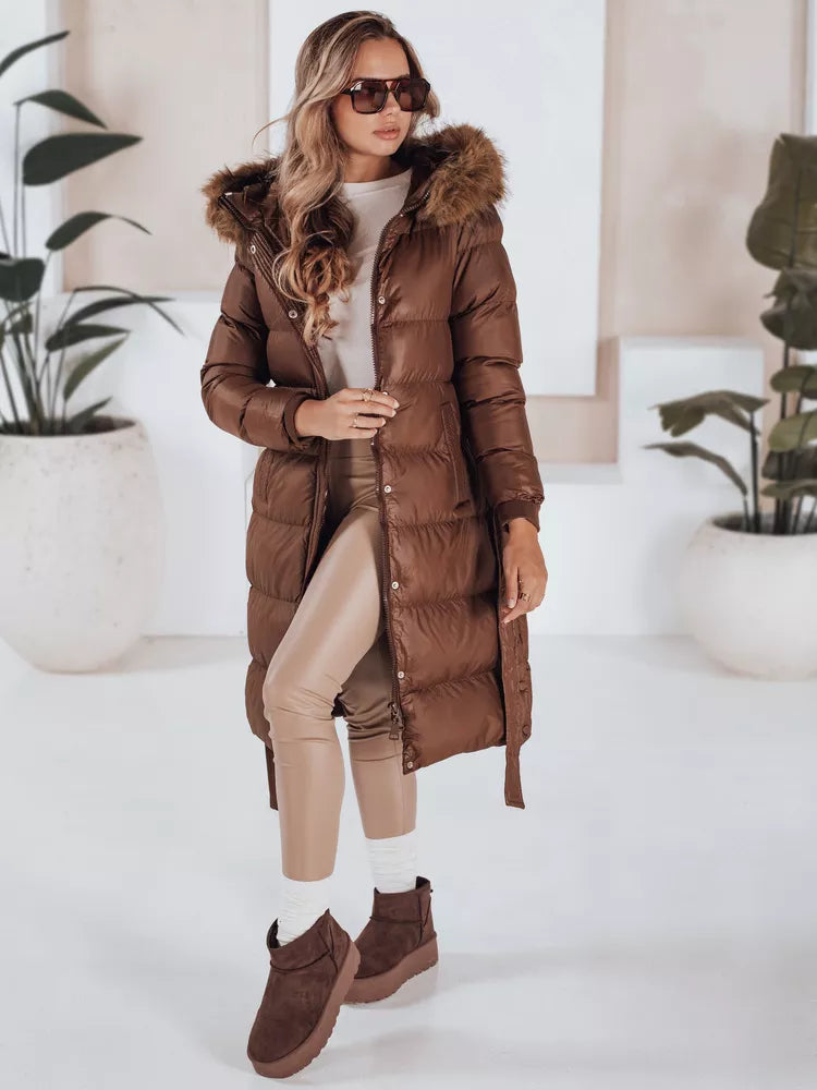Women's winter brown jacket Bela