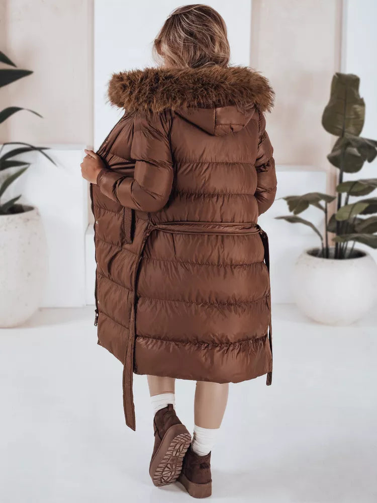 Women's winter brown jacket Bela