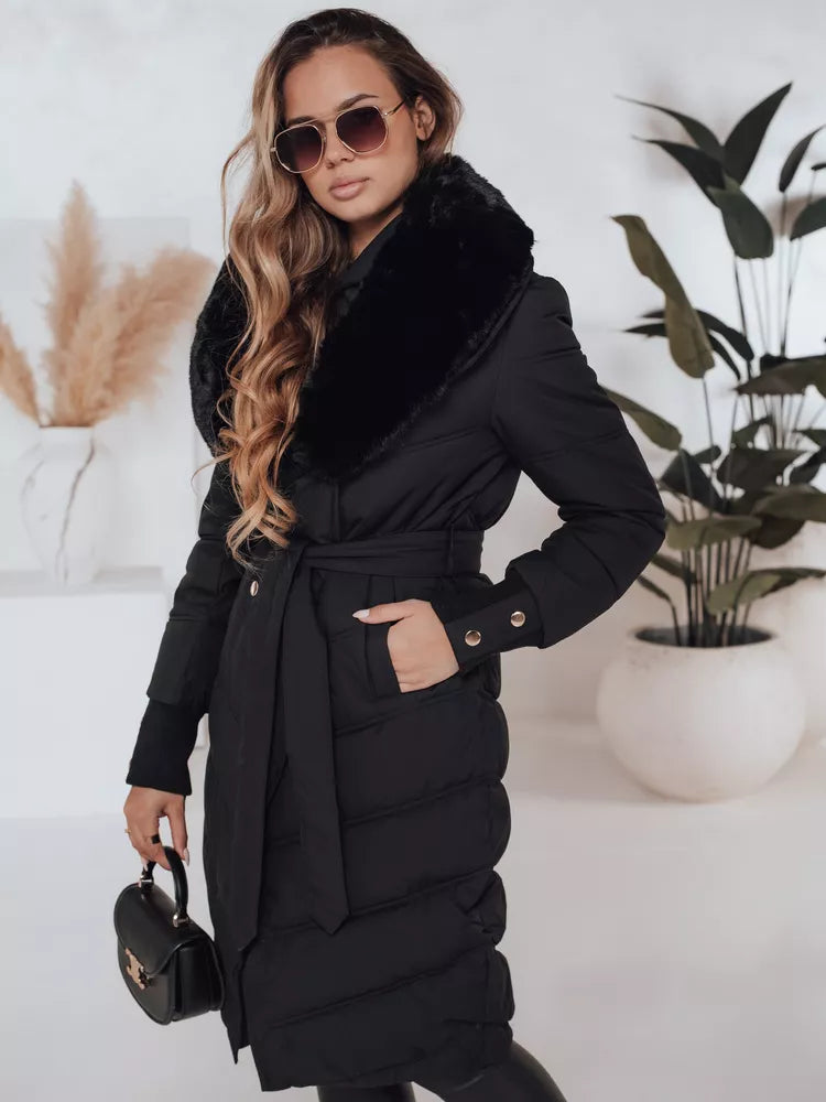 Women's winter black jacket Karlin