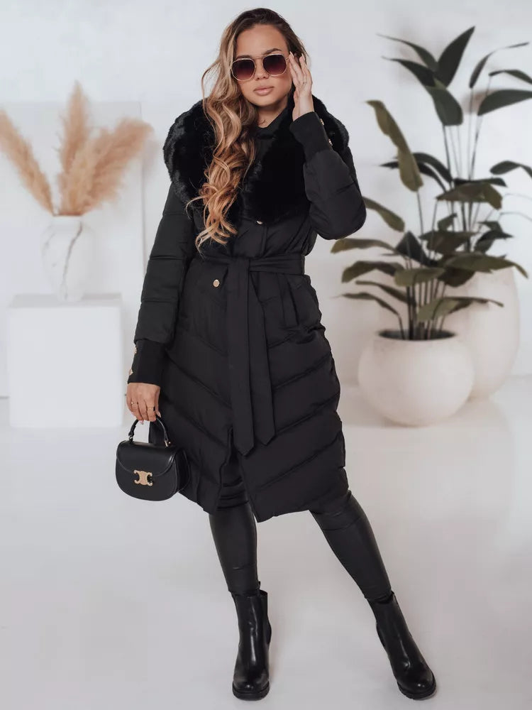 Women's winter black jacket Karlin