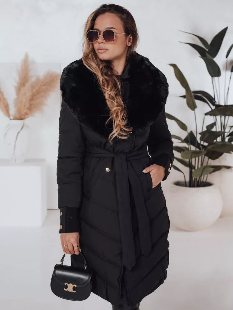 Women's winter black jacket Karlin