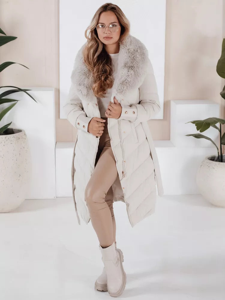 Women's winter white jacket Karlin