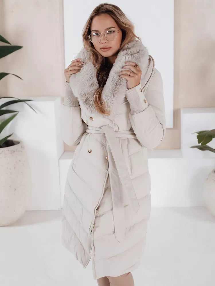 Women's winter white jacket Karlin