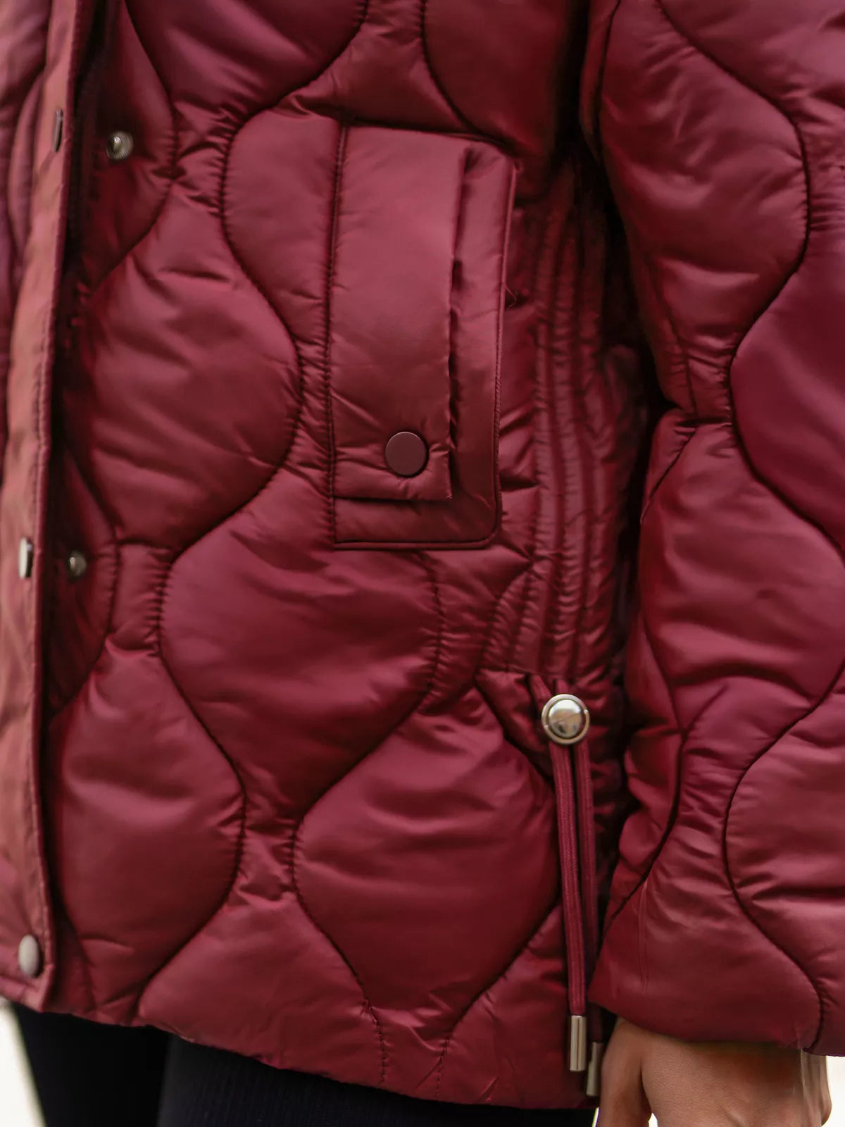 Women's burgundy jacket Mona