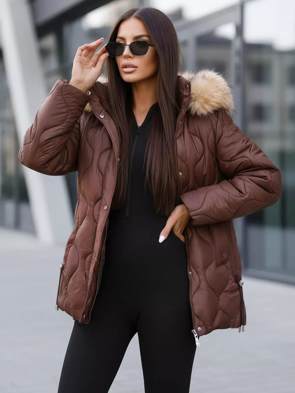 Women's brown jacket Mona