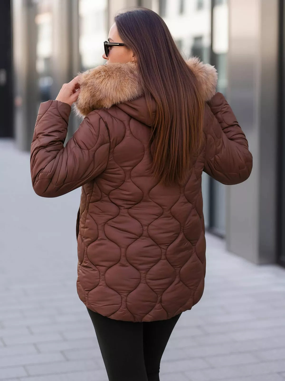 Women's brown jacket Mona