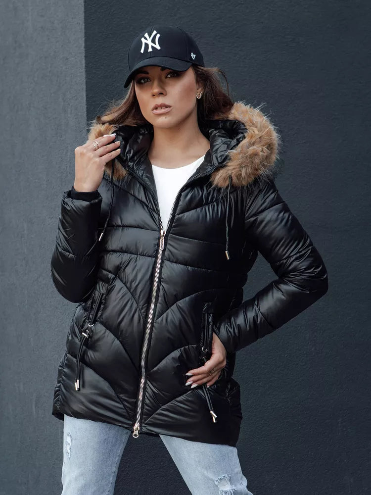Women's winter black jacket Jessica