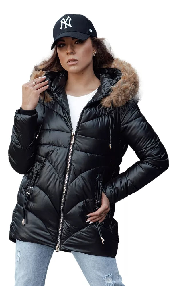Women's winter black jacket Jessica
