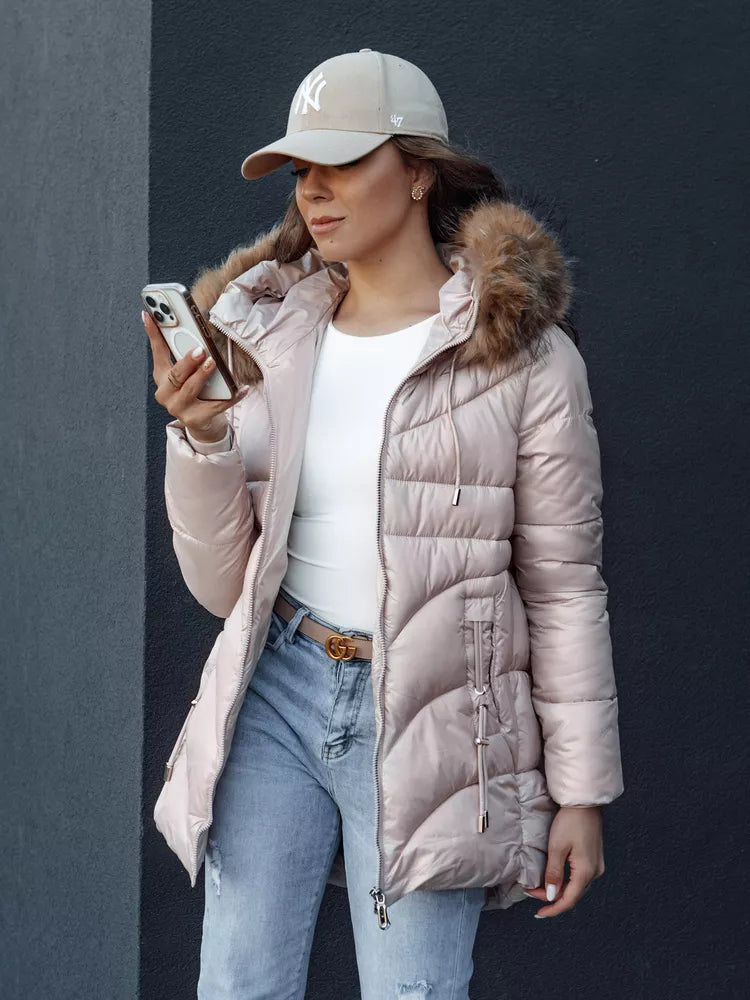 Women's winter pink jacket Jessica