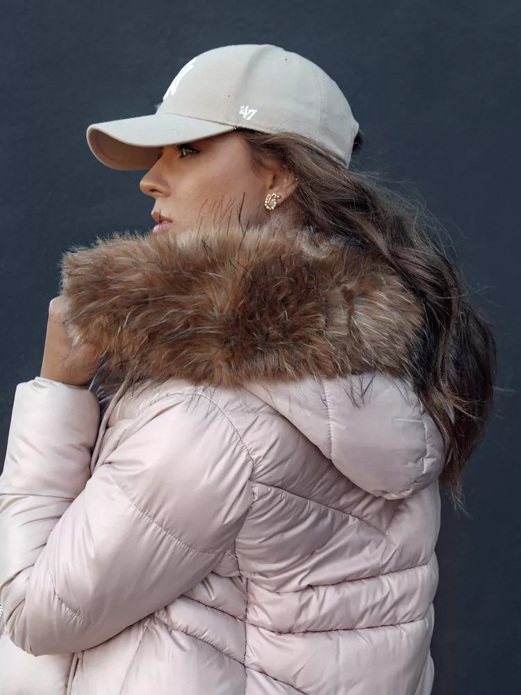 Women's winter pink jacket Jessica