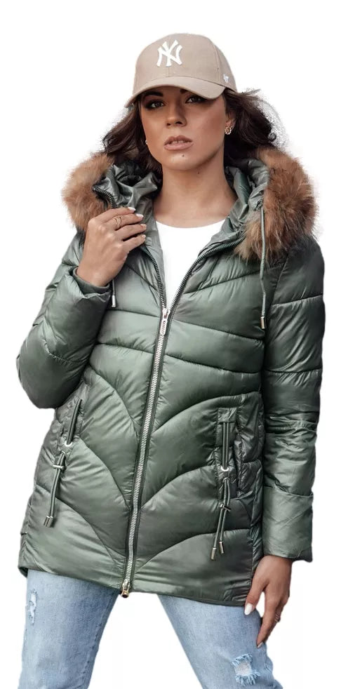 Women's winter green jacket Jessica