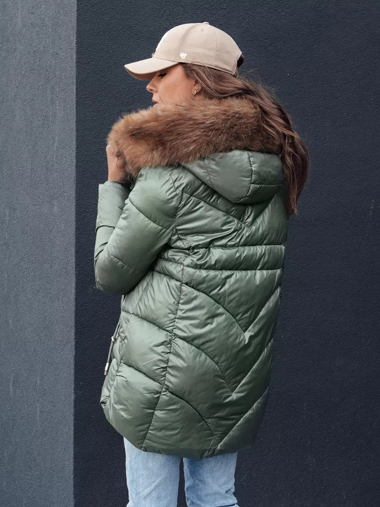 Women's winter green jacket Jessica