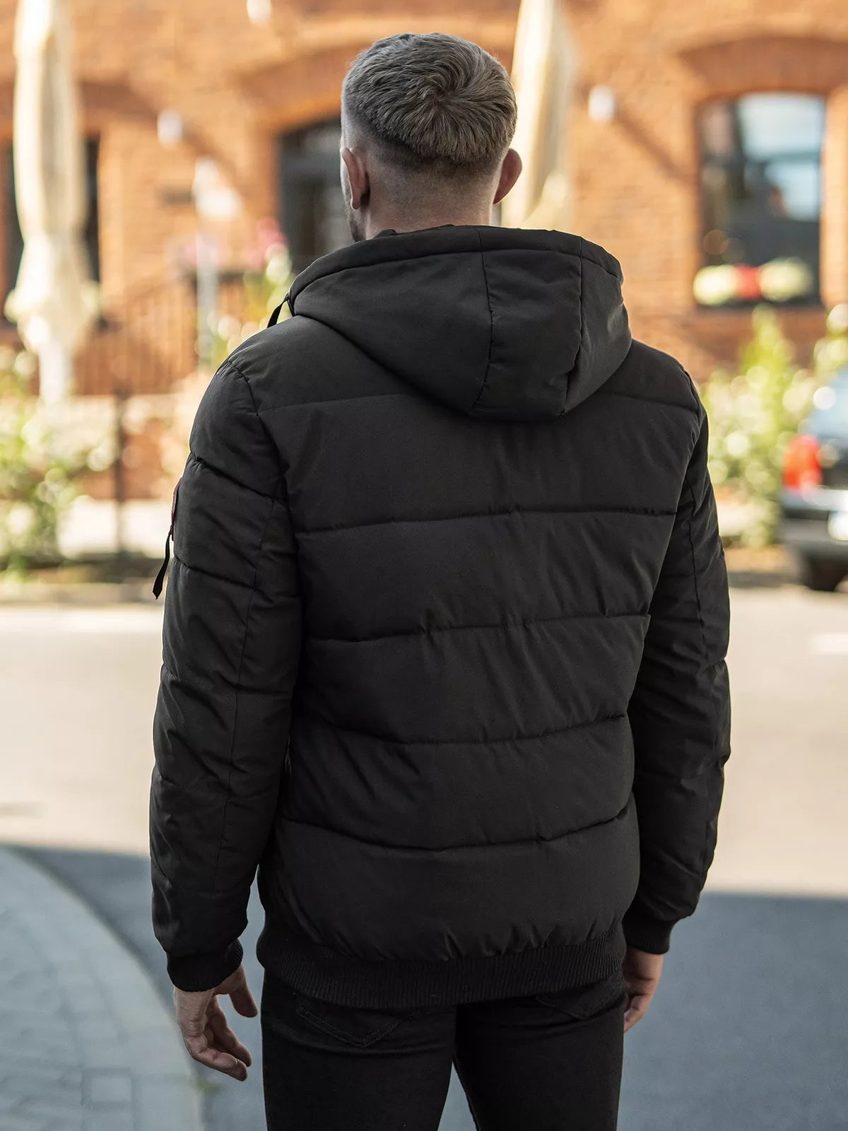 Men's black winter jacket Martim