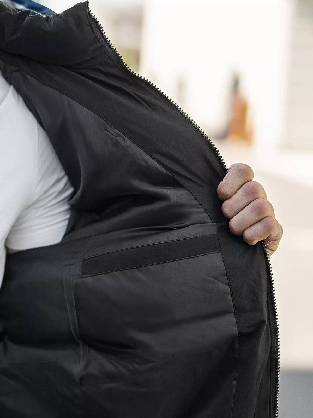 Men's black winter jacket Martim