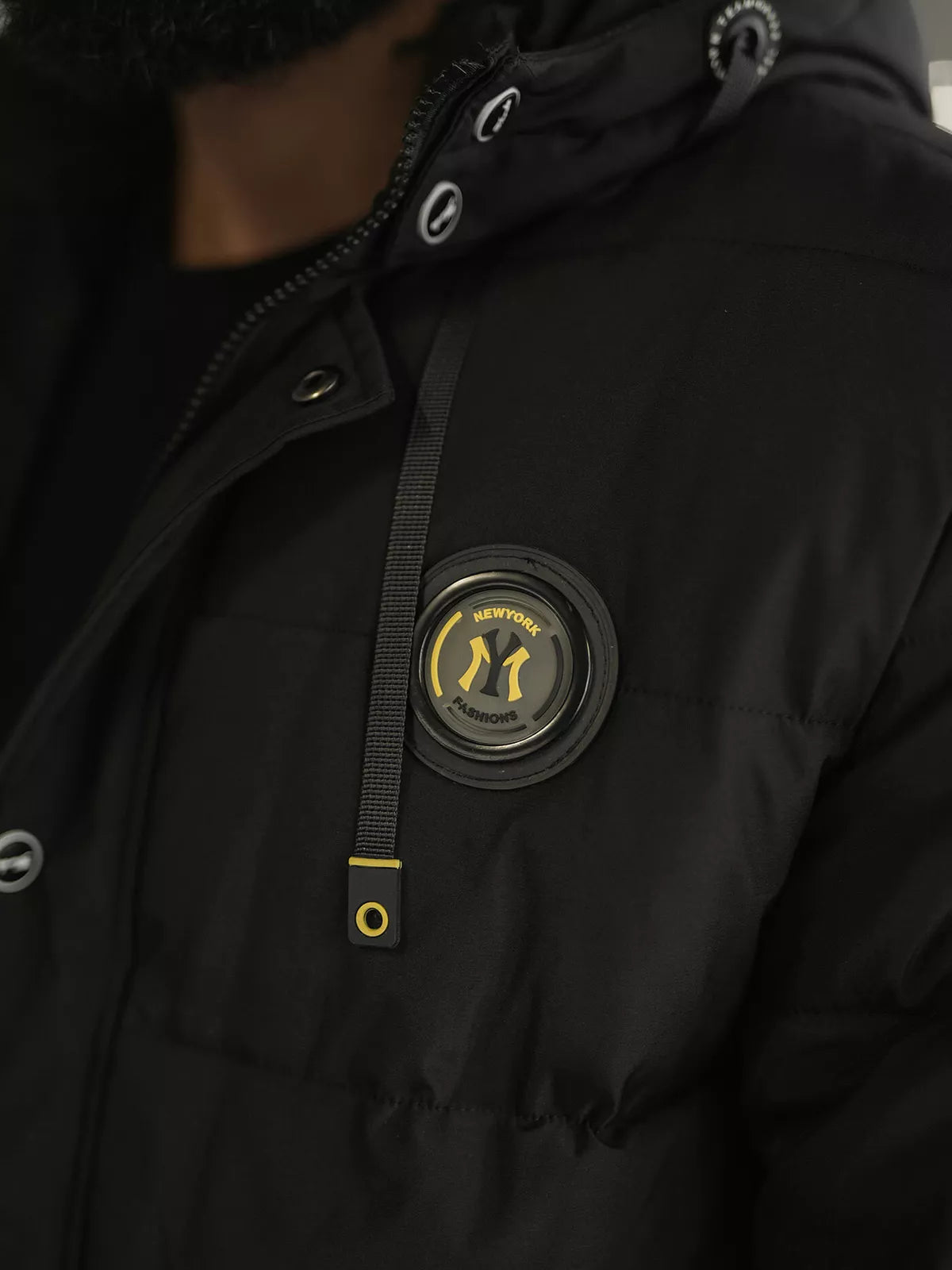 Men's black winter jacket Lorenzo