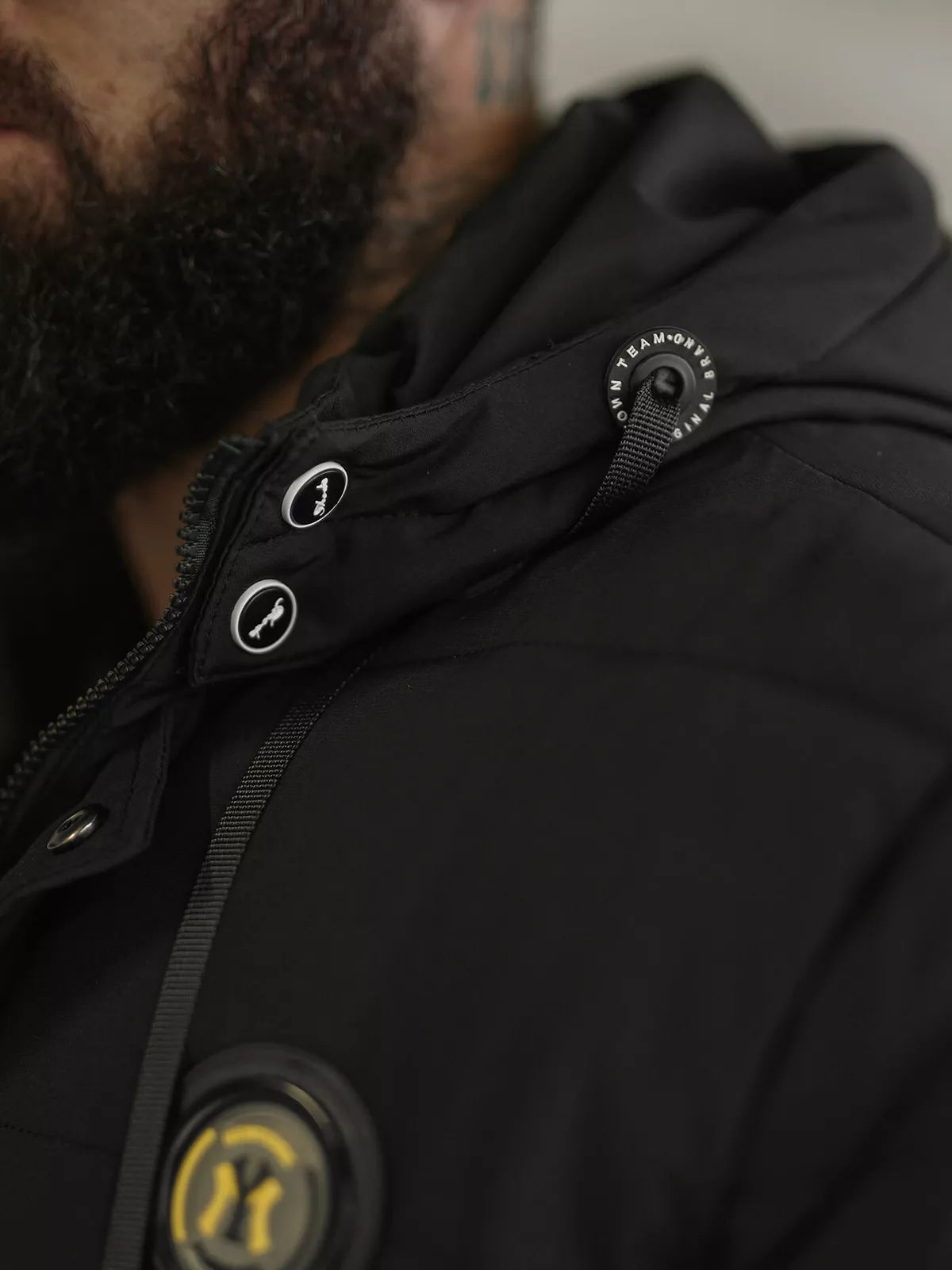 Men's black winter jacket Lorenzo