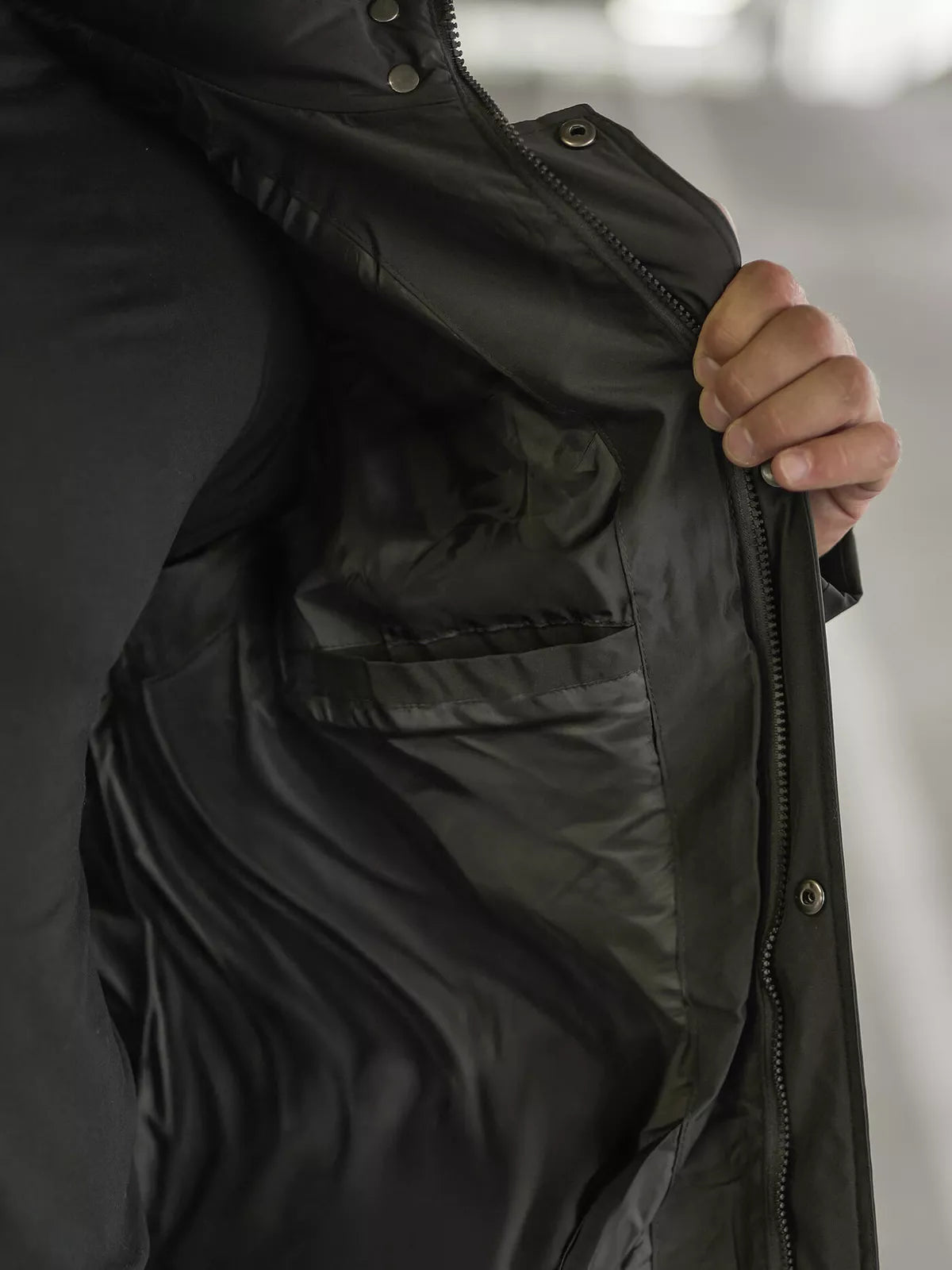 Men's black winter jacket Lorenzo