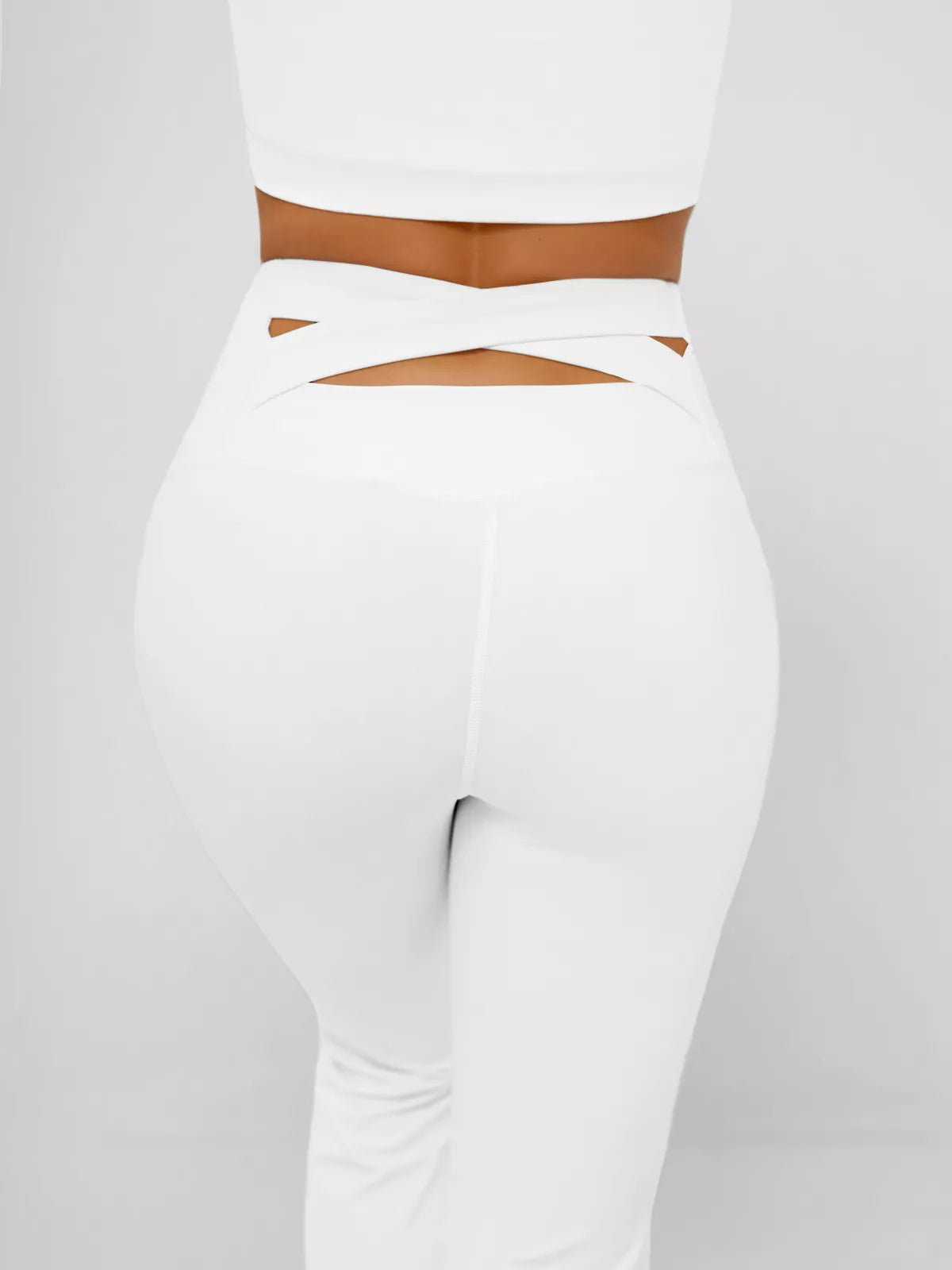 Women's white sports pants Perla