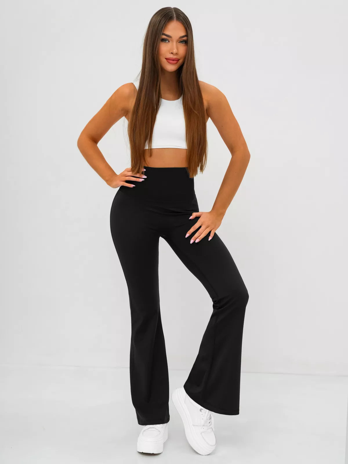 Women's black sports pants Perla