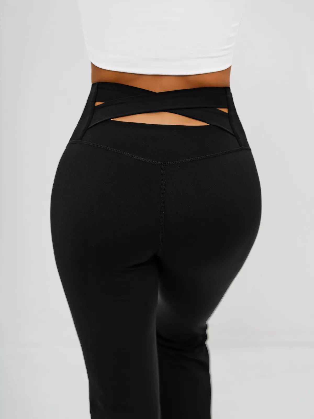 Women's black sports pants Perla