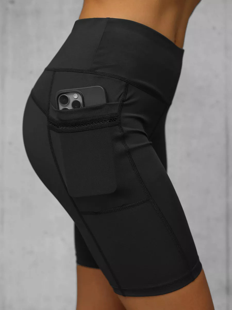 Women's biker style black shorts Neli