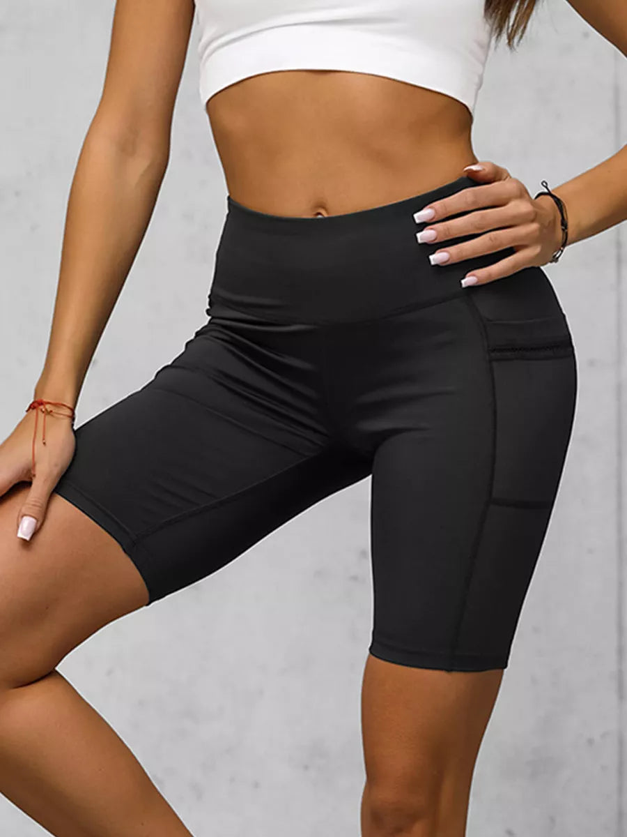 Women's biker style black shorts Neli