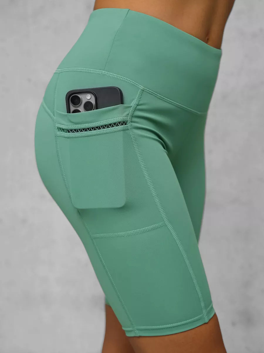 Women's biker style mint shorts Neli