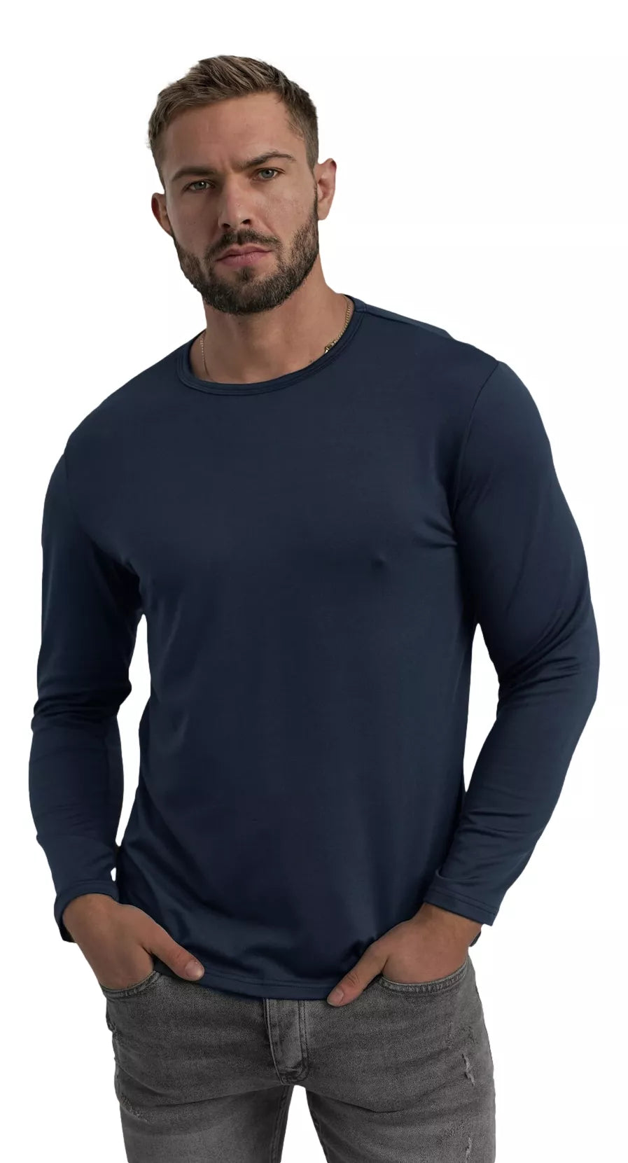 Men's dark blue T-shirt Rojo