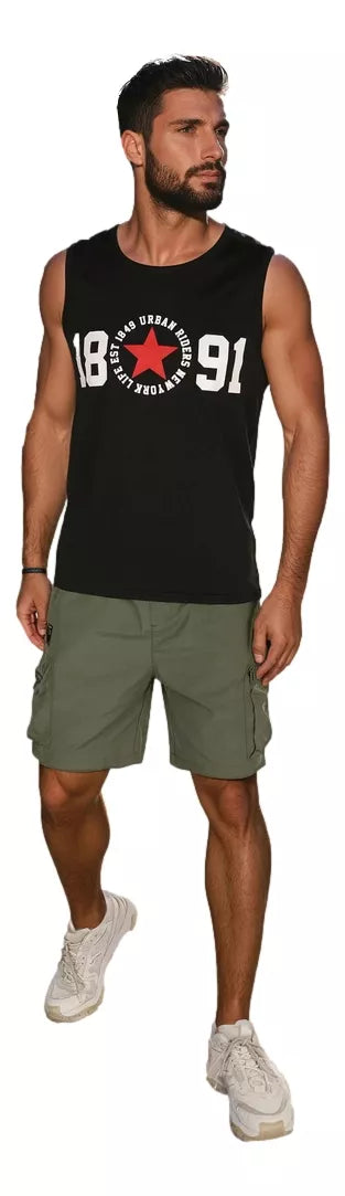 Men's black Riders T-shirt