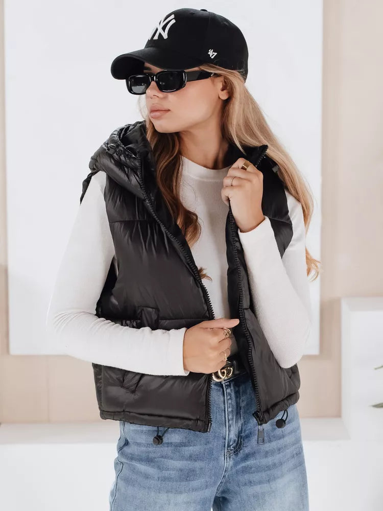 Women's black vest Sedar