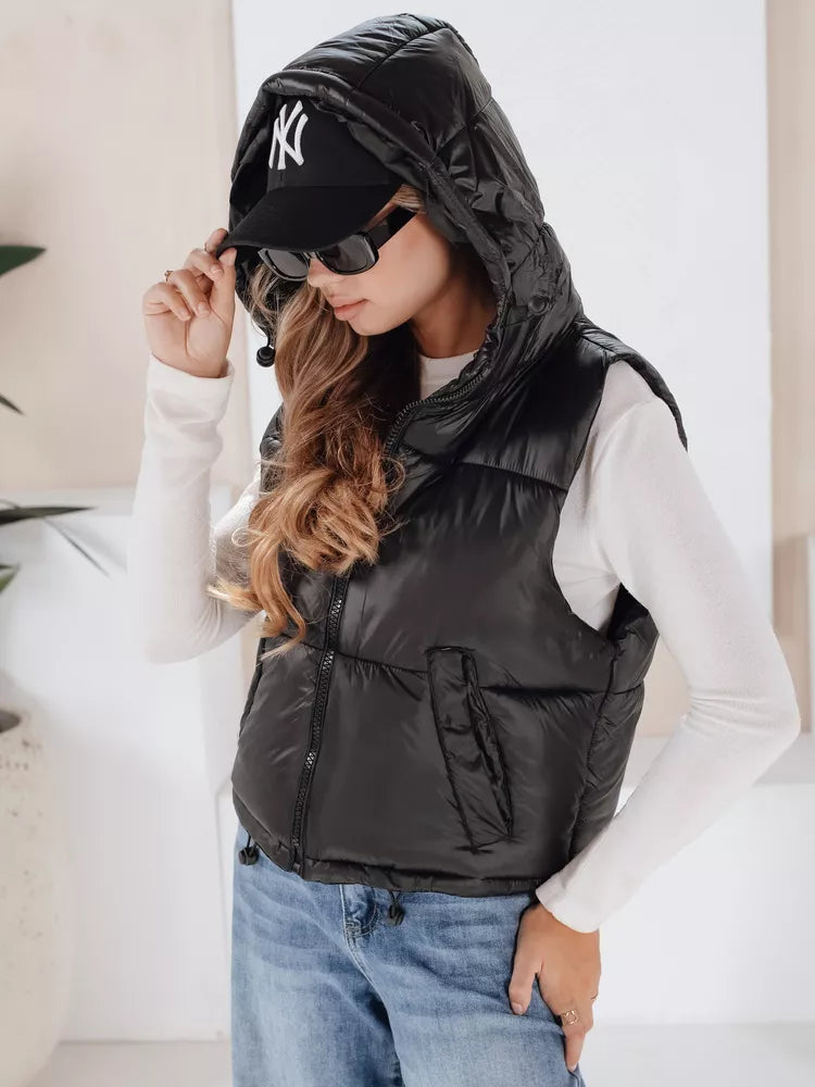 Women's black vest Sedar