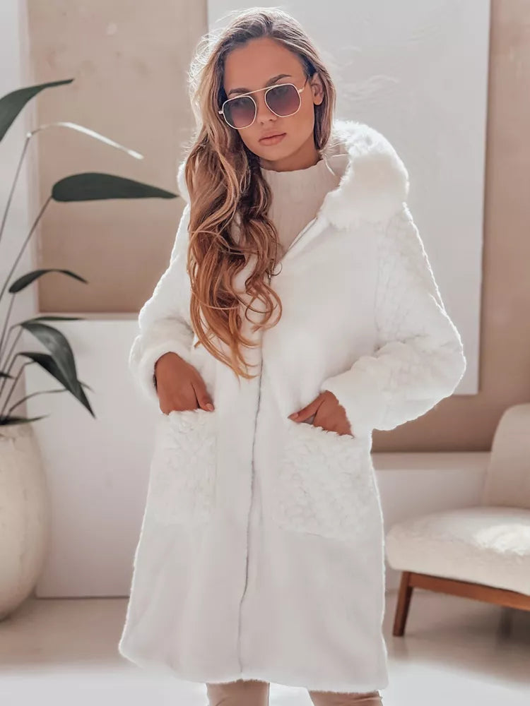 Women's white coat Modi