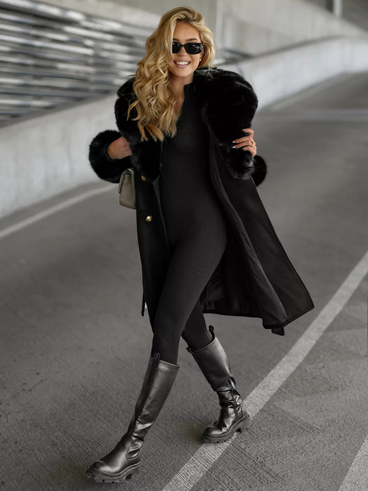 Women's black coat Classy