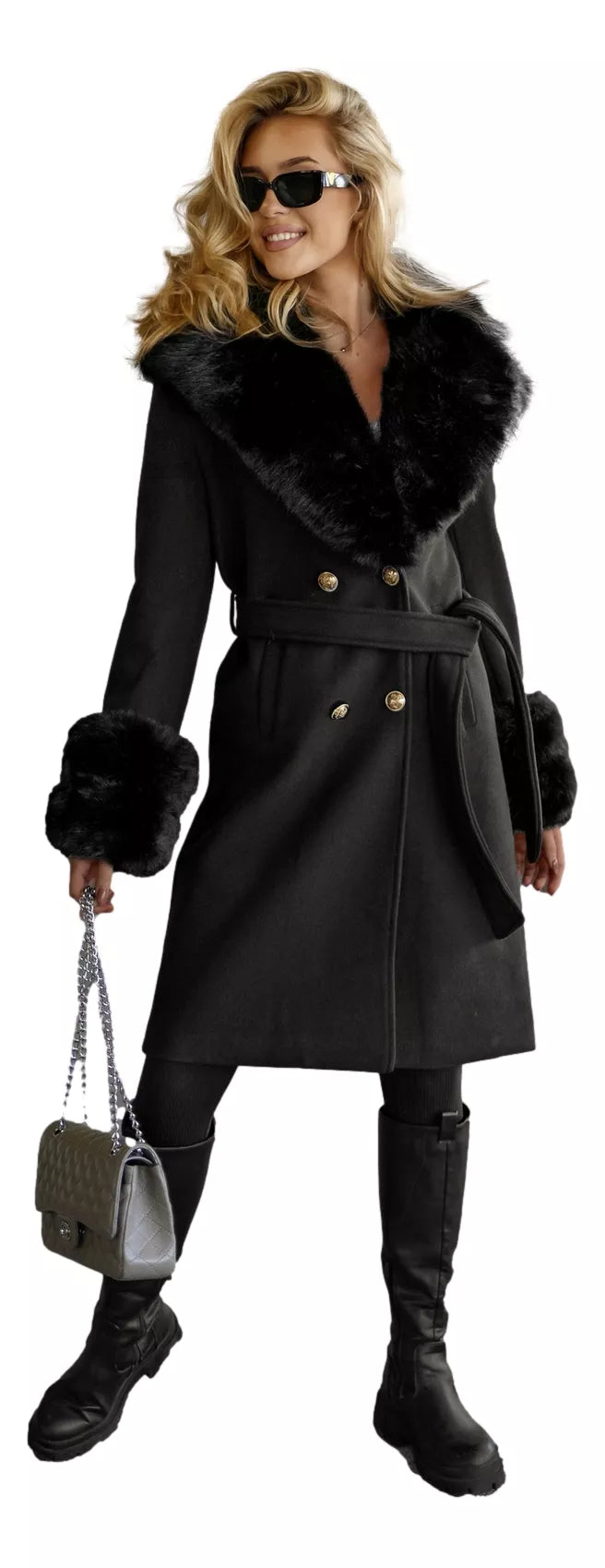 Women's black coat Classy