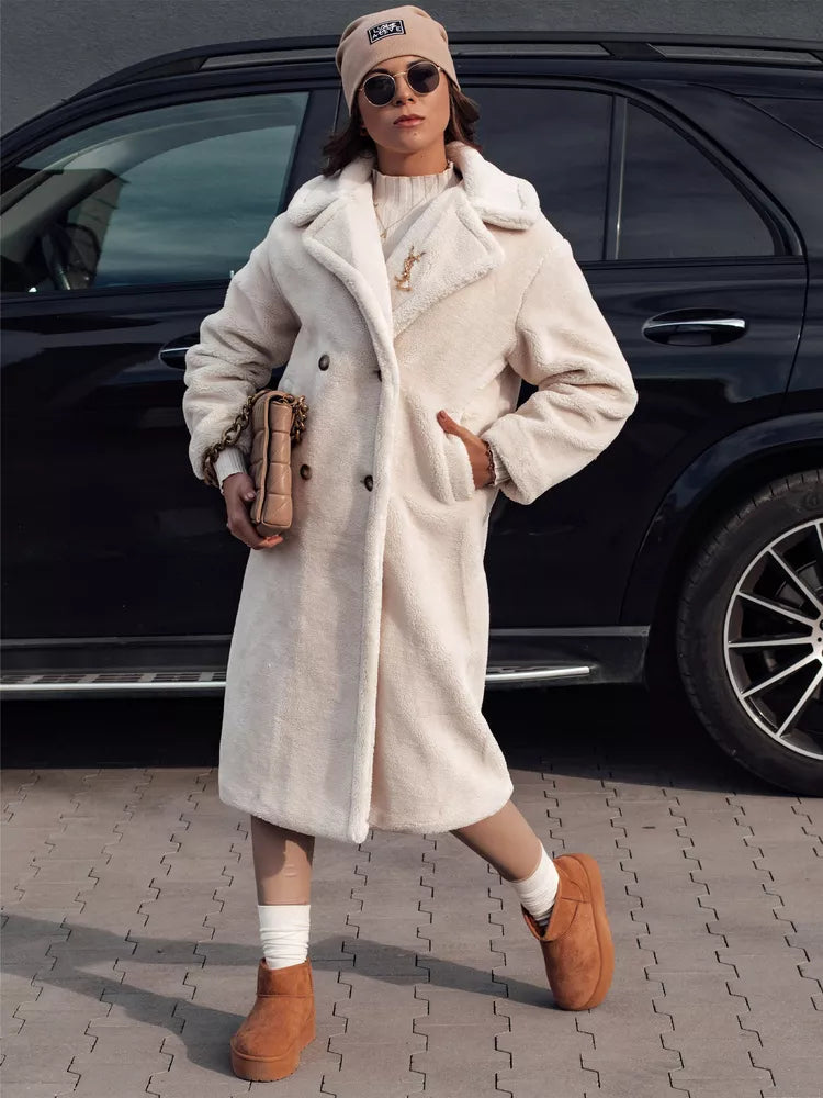 Women's winter brown coat Luxer