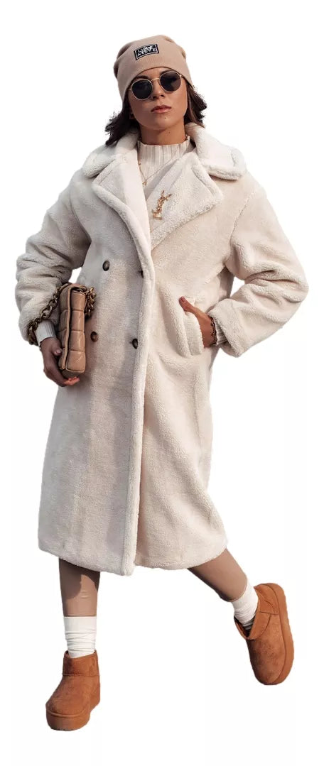 Women's winter brown coat Luxer