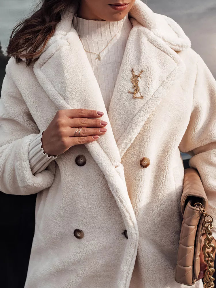 Women's winter brown coat Luxer