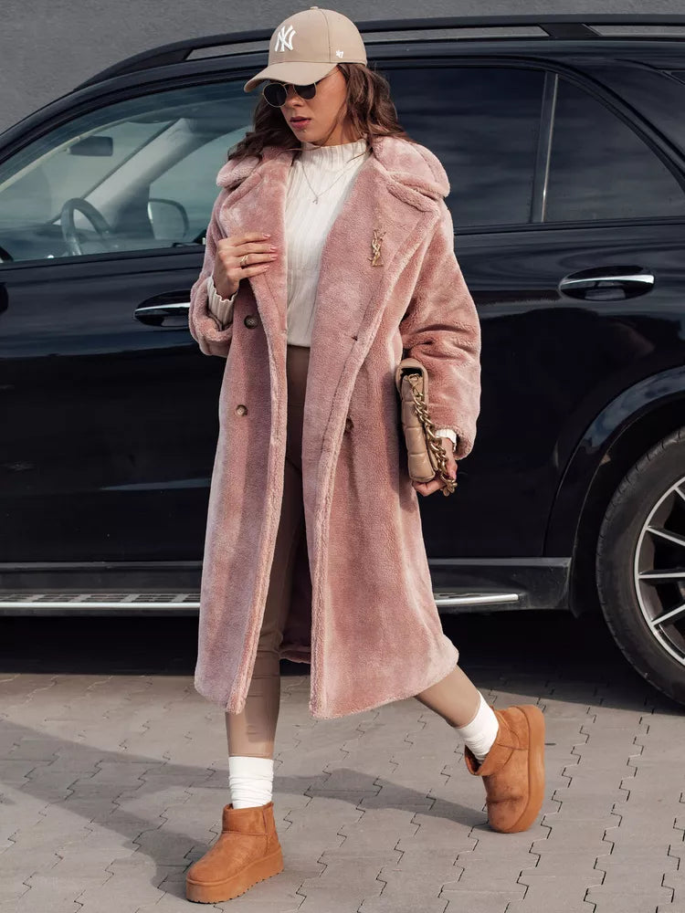 Women's winter pink coat Luxer