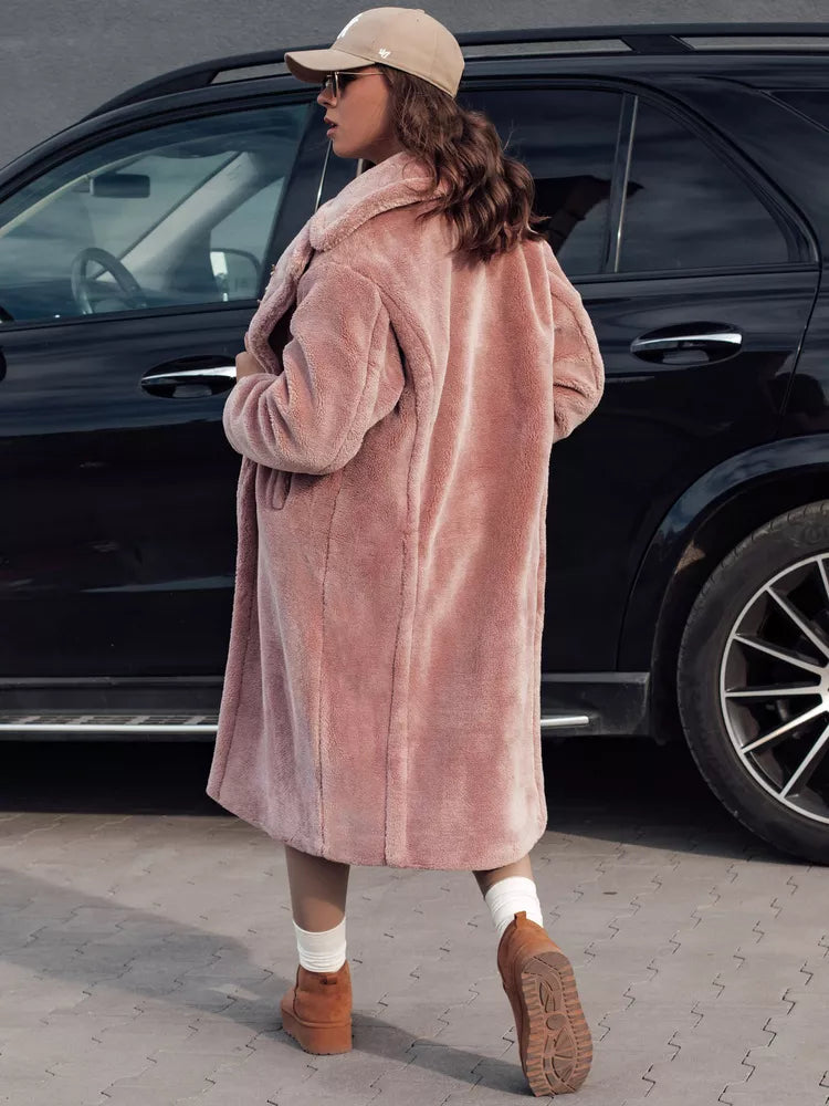 Women's winter pink coat Luxer