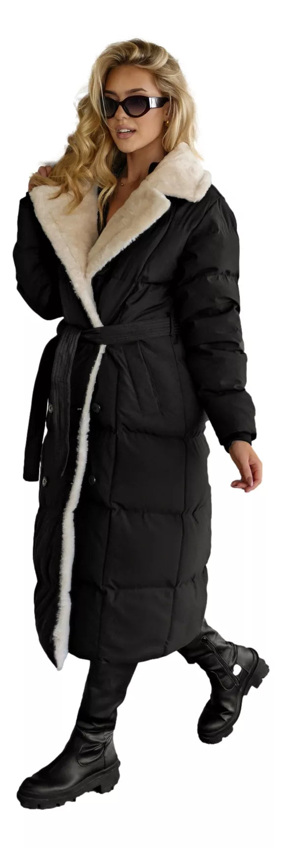 Women's quilted black jacket Charlot