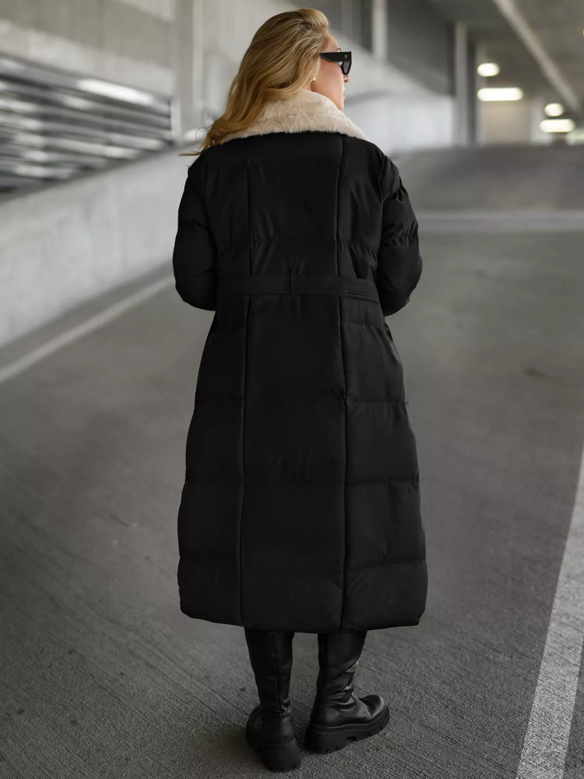 Women's quilted black jacket Charlot